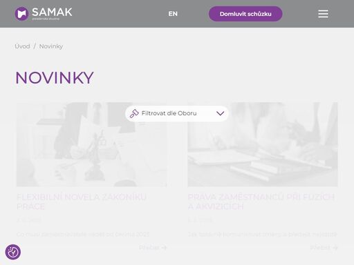 poskytujeme profesionální právní, účetní a daňové poradenství pro firmy a podnikatele. specializujeme se na obchodní právo, transakční poradenství a daňovou optimalizaci. kontaktujte samak pro strategická řešení na míru