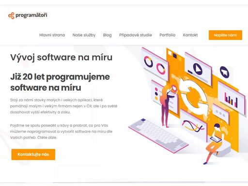 programátoři nabízí více než 18 let zkušeností s vývojem software na zakázku, mobilní a webové aplikace