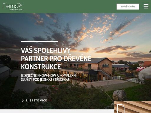 jsme výrobci velkých dřevěných konstrukcí – clt, mhm, bsh a kvh, které svou kvalitou nemají v čr konkurenci.