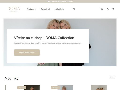 máma a dcera. doma collection vzniklo z lásky k módě a touze nedělat maminčiným oblečením radost jenom sobě, ale i ostatním ženám, které milují módu stejně jako my. 
vždy jsme na oblečení pohlížely trochu jinak. móda nám dává prostor být tím, kým chceme být, a proto není radno její sílu podceňovat. 