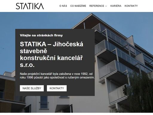 jsme projekční kancelář zaměřená na statiku stavebních konstrukcí, především zpracování části projektové dokumentace – skř – stavebně konstrukční řešení.