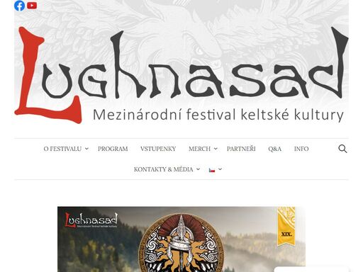 devatenáctý ročník festivalu se uskuteční 25. a 26. července 2025. oslavte s námi keltský svátek úrody a sklizně lughnasad! mezinárodní festival keltské kultury lughnasad je již tradičně připravován skupinou dobrovolníků v okouzlujícím prostředí skanzenu země keltů v nasavrkách u chrudimi. každoročně je pro návštěvníky všech věkových kategorií přichystán bohatý program od odborných přednášek, kreativních workshopů přes
