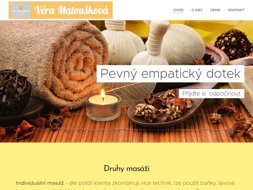 pevný dotek - masáže věra matoušková, veverské knínice 63