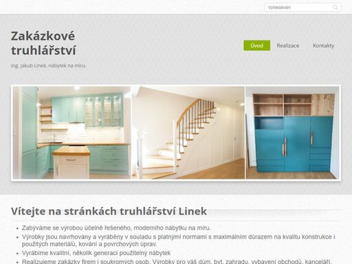 truhlářství linek - nábytek na míru - kuchyně, vestavěné skříně, ložnice, postele, koupelny, stoly, dveře, restaurování nábytku, renovace, vybavení interiérů, kanceláře, obchody, výstavní stánky, praha, kralupy nad vltavou, slaný, středočeský kraj 