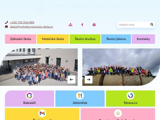 základní škola a mateřská škola vrchotovy janovice