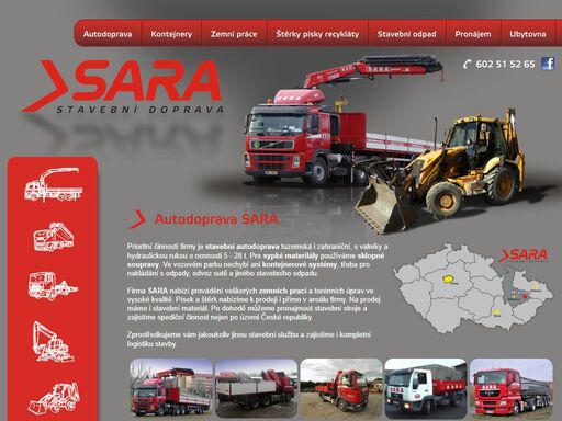hlavní strana - autodoprava sara