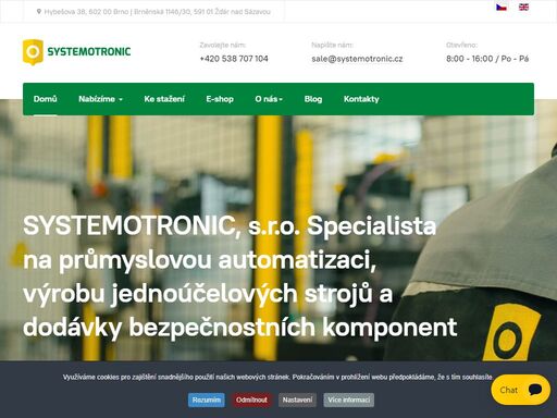 bezpečnost strojů, automatizace, posouzení rizik, jednoúčelové stroje