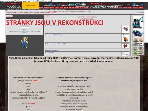 půjčovna nářadí a stavební mechanizace