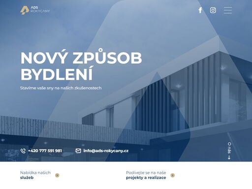 a.d.s. rokycany - stavby na klíč, stavební projekty, realizace staveb, technický dozor, projektový ateliér