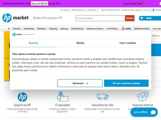 online hp market - originální počítače, notebooky, tiskárny a příslušenství. nakupujte hp přímo od zdroje na hpmarket.cz