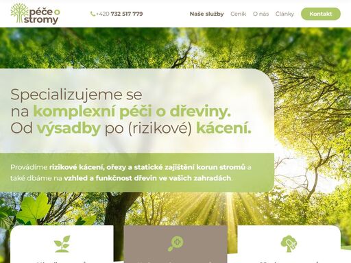 provádíme rizikové kácení, ořezy a statické zajištění korun stromů a také dbáme na vzhled a funkčnost dřevin ve vašich zahradách.
