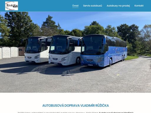 firma autobusová doprava vladimír růžička zajišťuje vnitrostátní a mezinárodní autobusovou dopravu a servis autobusů.
