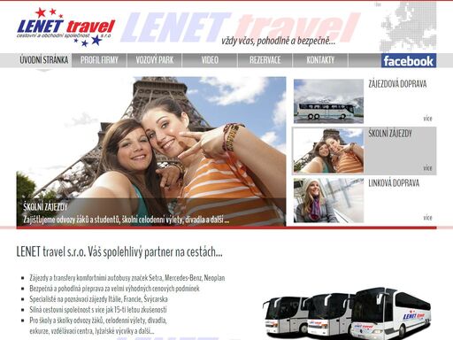 autobusová doprava lenet travel s.r.o. ( lenet trading s.r.o. ) karlovy vary, linková doprava, školní zájezdy, zájezdová doprava.