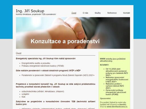  energetický specialista ing. soukup, penb, projektování hvac (heating, ventilation, air-conditioning), kontroly klimatizačních systémů, poradenství.