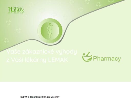 sleva z doplatku až 50% pro všechny  lékárny lemak  lékárna krnov, svatého ducha 4 lékárna bruntál, ruská 3  lékárna karviná, borovského 836
