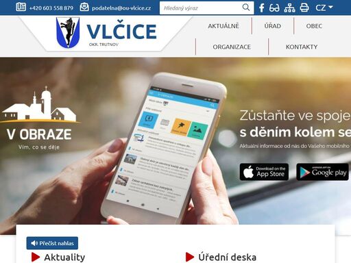 oficiální stránky obce vlčice