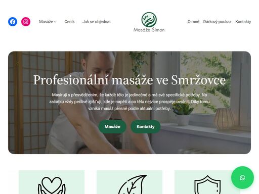 masáže šimon – regenerační a relaxační masáže ve znamení osobního přístupu. zbavte se napětí, dopřejte tělu a mysli hluboký odpočinek.
