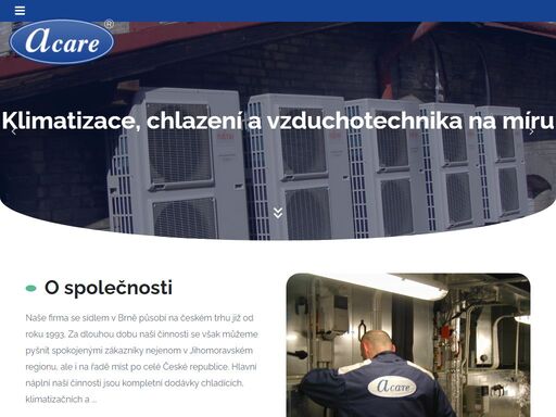 acare, s.r.o. - klimatizace, chlazení a vzduchotechnika na míru