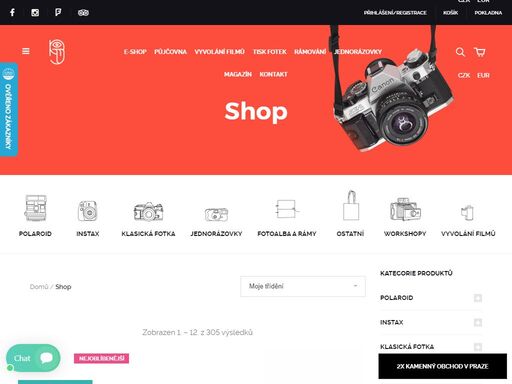 specialisti na polaroid – instax – klasickou analogovou fotografii. vyvolání filmů a tisk fotek, půjčovna polaroidů a instaxů, prodej filmů a fotoaparátů.