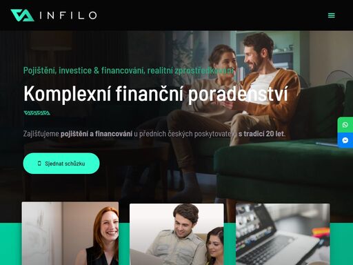 jsme odborníci na komplexní finanční poradenství. zajišťujeme pojištění a financování u předních českých poskytovatelů s tradicí přes 15 let.
