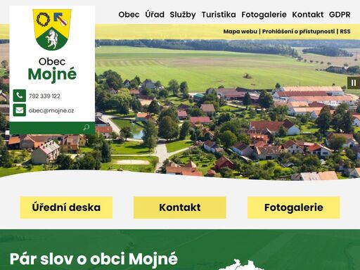 oficiální stránky obce mojné