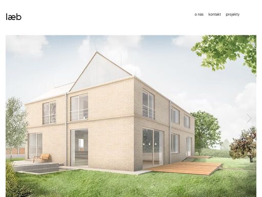 ateliér laeb je mladý architektonický ateliér specializující se na komplexní návrhy domů od studie až po kolaudaci