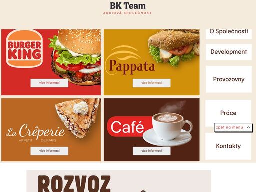 jsme provozovatel značkových sítí nejlepších restaurací