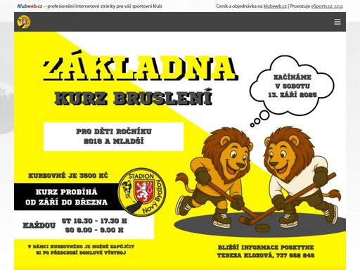 klubový web stadion nový bydžov