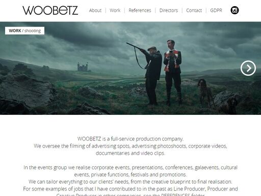 we realise filming of advertising spots, advertising photo shoots, corporate videos, documentaries and video clips.