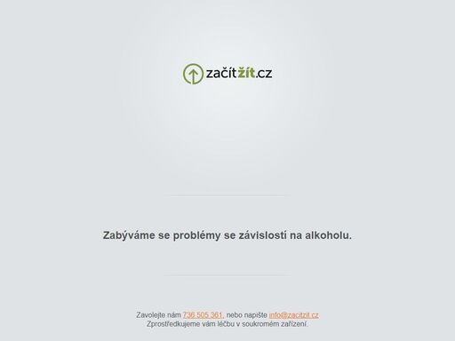 začít žít - pomůžeme vám se závislostí na alkoholu, úzkostmi, depresemi a vyhořením. moderní terapeutický program kbt, zkušení terapeuti, diskrétnost, příjemné hotelové prostředí.