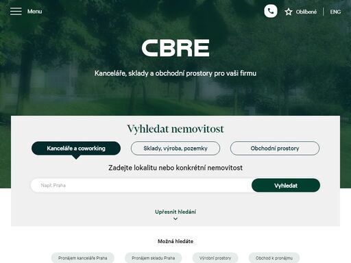 najdeme kanceláře, sklady i obchodní prostory pro vaši firmu. rychle, profesionálně a s ohledem na vaše potřeby. jsme cbre, experti na komerční reality. 