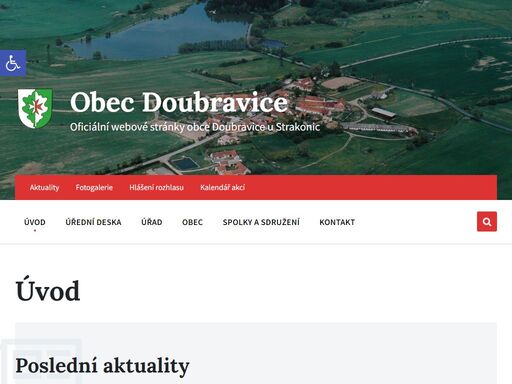 oficiální webové stránky obce doubravice u strakonic