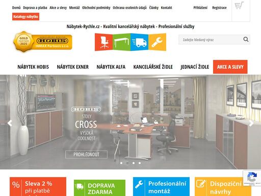 kancelářský nábytek nabytek-rychle.cz - nabízíme kvalitní kancelářský nábytek, kancelářské a jednací židle a doplňky k nábytku. dodáváme oblíbené značky kancelářského nábytku hobis, exner, alfa, ld seating, officepro a další.