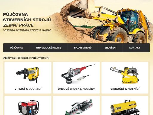 www.pujcovna-stroje.cz