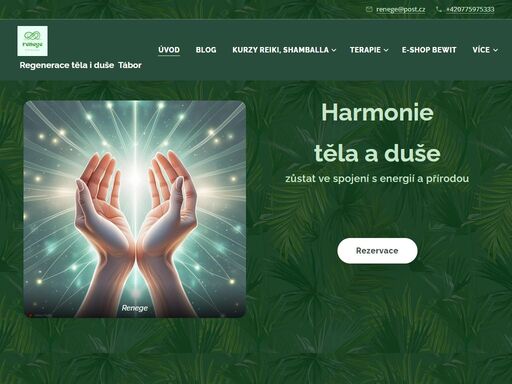 reiki, shamballa, masáže, tábor