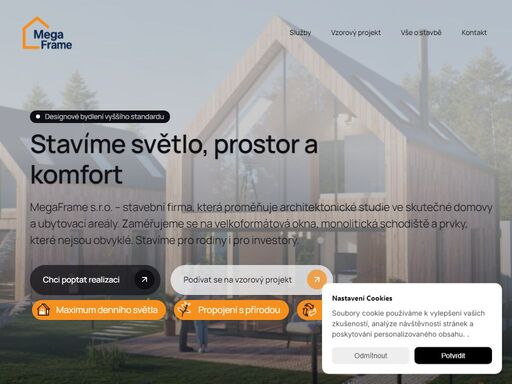stavební firma, která proměňuje architektonické studie ve skutečné domovy a ubytovací areály. zaměřujeme se na velkoformátová okna, monolitická schodiště a prvky, které nejsou obvyklé. stavíme pro rodiny i pro investory.