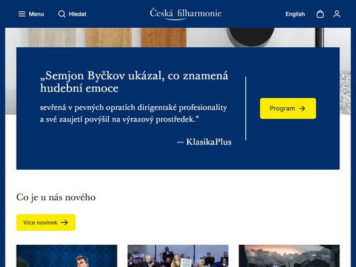 milujete klasickou hudbu? • vyberte si z koncertní nabídky české filharmonie • seznamte se s dirigenty a hráči • projděte se historií orchestru