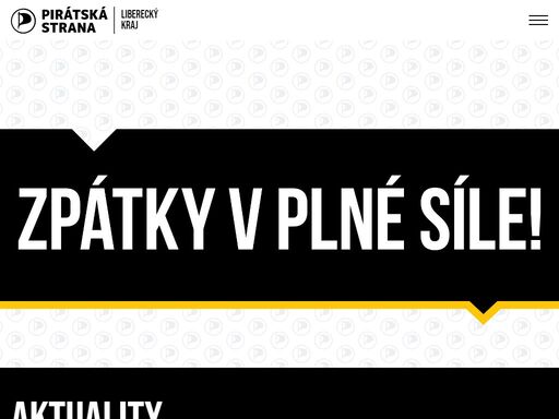 krajské sdružení české pirátské strany v libereckém kraji. česká pirátská strana prosazuje fungující moderní politiku založenou na využití technologií 21. století pro otevřenou demokratickou společnost. internet je naše moře.