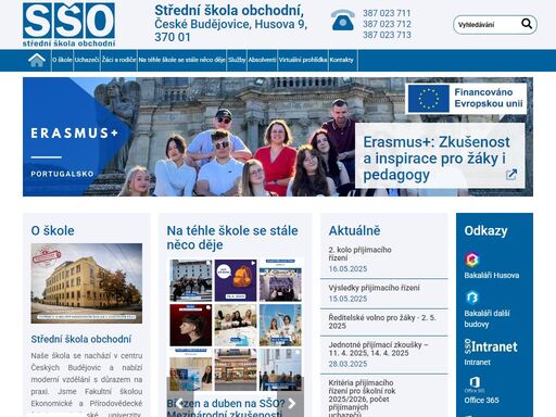 střední škola obchodní, české budějovice, husova 9