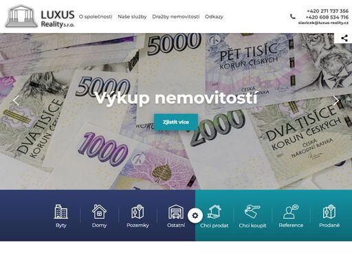 každý den stovky nových nemovitostí, reality. nemovitosti na prodej či pronájem v každém místě. přehledný katalog realit.