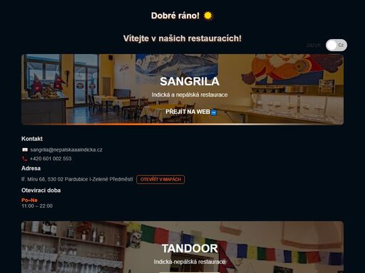 nepálská a indická restaurace pardubice a hradec králové. ochutnejte orient v centru velkoměsta - v centru pardubic nebo v centru hradce králové
