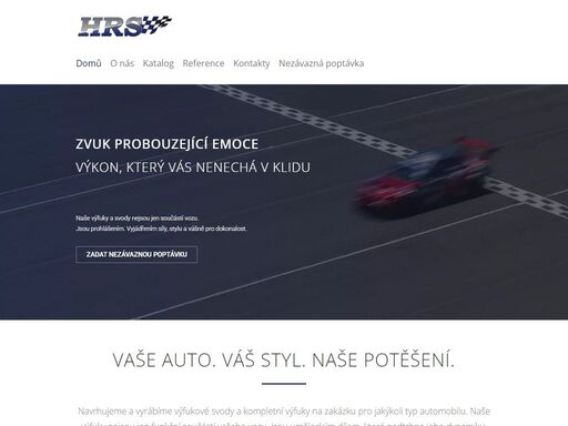 vývoj a výroba závodních svodů na míru