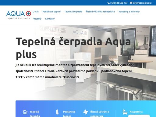realizujeme instalaci tepelných čerpadel, podlahového topení a rekuperačních jednotek. kontaktujte aqua plus bohemia, beroun.
