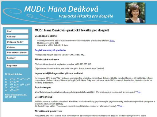ordinace mudr. hany deákové