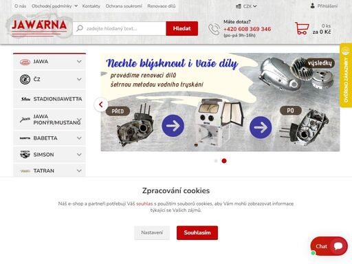 všechny druhy náhradních dílů na motorky: motory, karburátory, kola, brzdy, elektro a další. rychlé odeslání nebo převzetí ve vsetíně