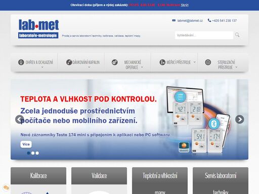 vyberte si z široké nabídky laboratorní techniky ?pomůžeme s výběrem nejvhodnějšího přístroje a pomůcek? zajistíme odborný servis, kalibraci i validaci ?.
