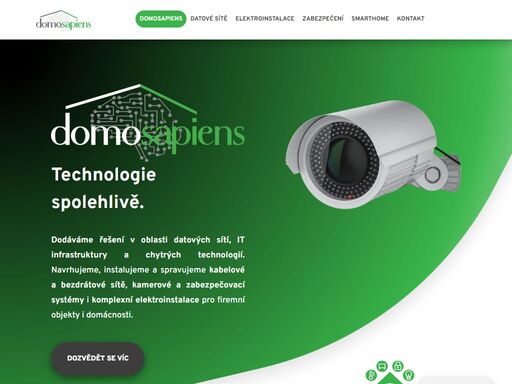 jsme domo sapiens: specialista na chytrou domácnost, elektroinstalace a instalace systémů. naše služby dle platných norem uspokojí i nejnáročnější potřeby.