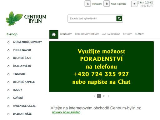 velký výběr léčivých bylinek z celého světa - bylinné čaje, bylinné kapky, bylinné kapsle, rostlinné oleje, přírodní kosmetiku. prodejna v brně