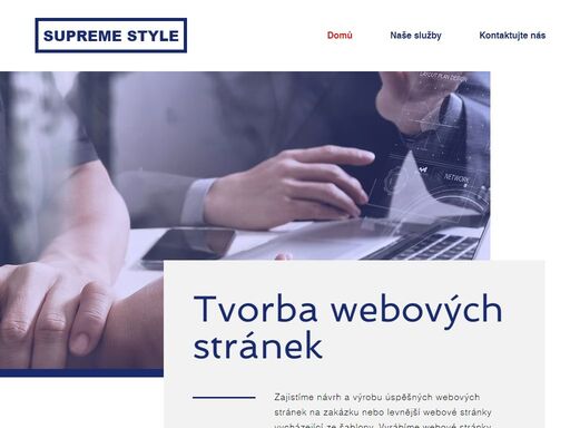 zajistíme návrh a výrobu úspěšných webových stránek na zakázku, nebo levnější stránky vycházející ze šablony.