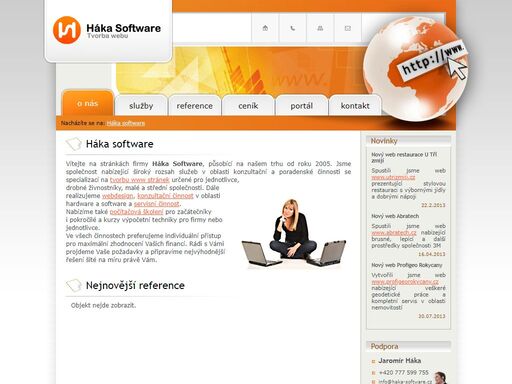 společnost háka software nabízí široký rozsah služeb v oblasti konzultační a poradenské činnosti se specializací na tvorbu www stránek a eshopů
